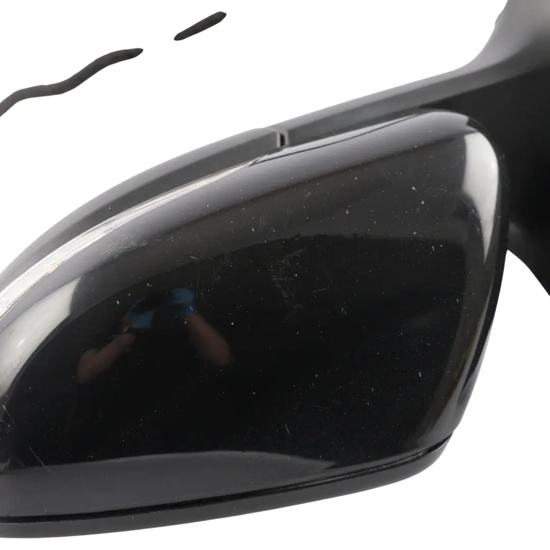 VW Volkswagen Golf Mk6 Side View Outer Wing Mirror Left N/S Black - SKU RHD-5K0857507AE-BLK - Part number 5K0857507AE