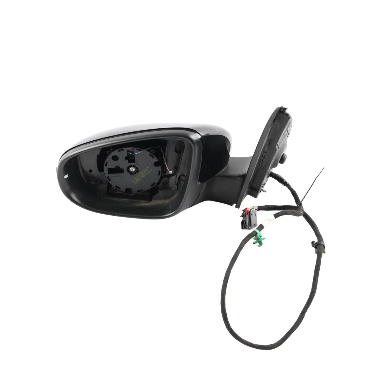 VW Golf Mk6 Side Wing Mirror Without Glass Left N/S Deep Black C9X 5K0857507AE
