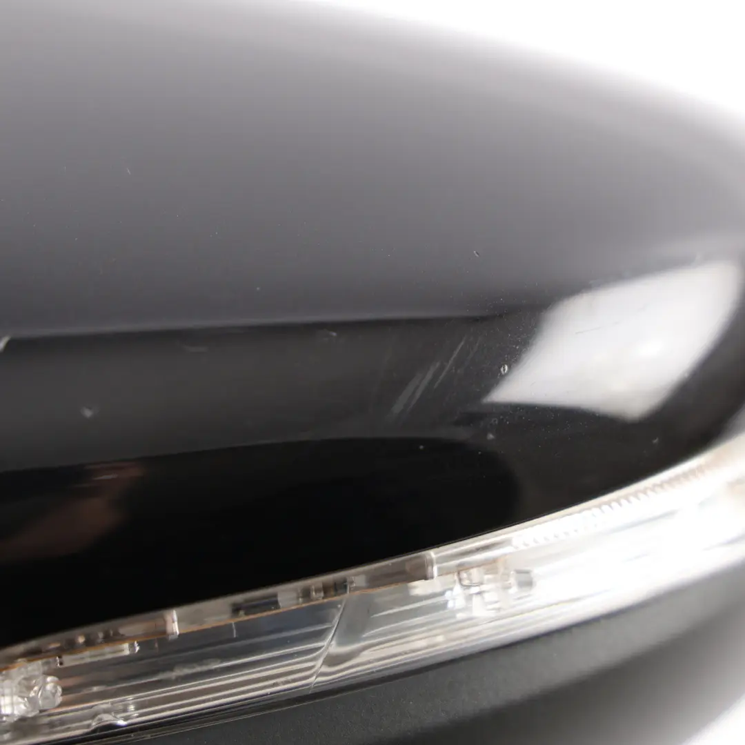 VW Golf Mk6 Side Wing Mirror Without Glass Left N/S Deep Black C9X - SKU RHD-5K0857507AE-DBL1 - Part number 5K0857507AE