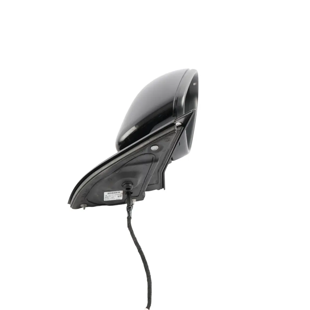 Volkswagen Golf Mk6 Side View Outer Wing Mirror Right O/S Black - SKU RHD-5K0857508AE-BLK - Part number 5K0857508AE