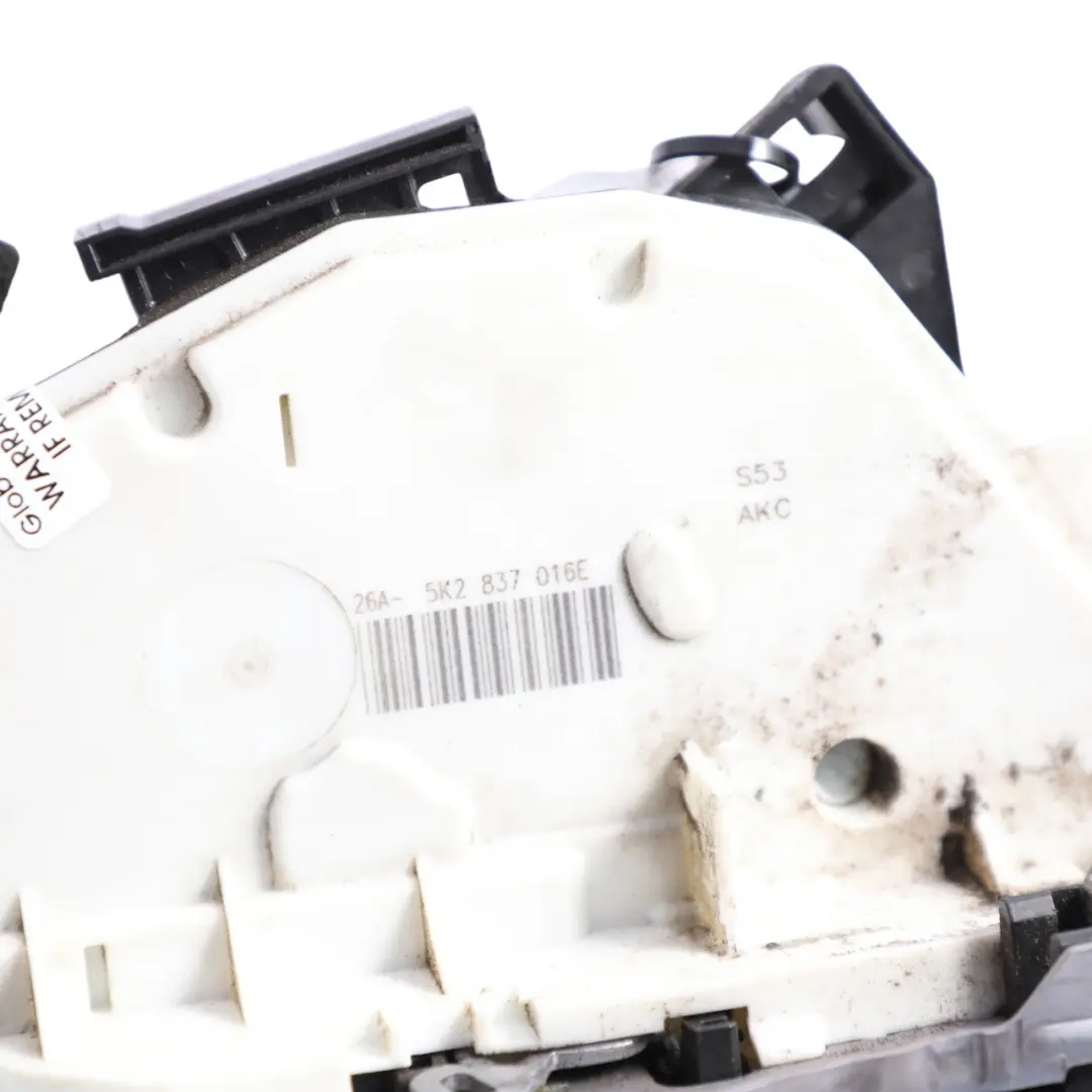 7N Front Door Lock Mechanism Right O/S to Volkswagen Golf MK7 Sharan with Part number 5K2837016E Volkswagen Golf MK7 Sharan 7N Front Door Lock Mechanism Right O/S - SKU RHD-5K2837016E - Part number 5K2837016E