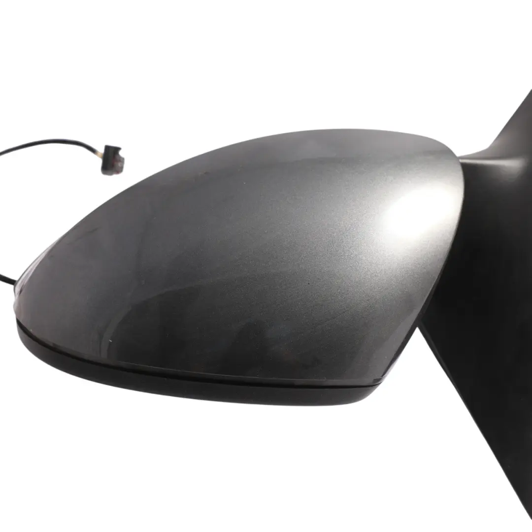Volkswagen Tiguan 5N Door Wing Mirror View Left N/S Pepper Grey Metallic - D7R - SKU RHD-5N2857507M-PEG - Part number 5N2857507M-PEG