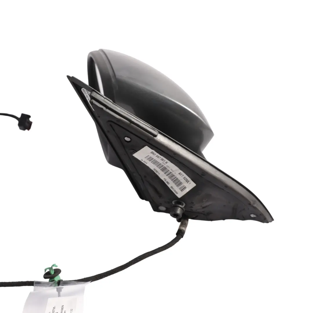 Door Wing Mirror View Left N/S Pepper Grey Metallic - D7R to Volkswagen Tiguan 5N with Part number 5N2857507M-PEG Volkswagen Tiguan 5N Door Wing Mirror View Left N/S Pepper Grey Metallic - D7R - SKU RHD-5N2857507M-PEG - Part number 5N2857507M-PEG