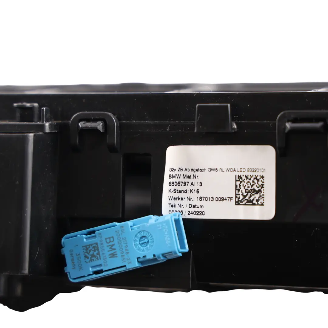 BMW BMW G20 G21 G22 Centre Console Storage Compartment Ashtray Cover - SKU RHD-6806797 - Part number 6806797
