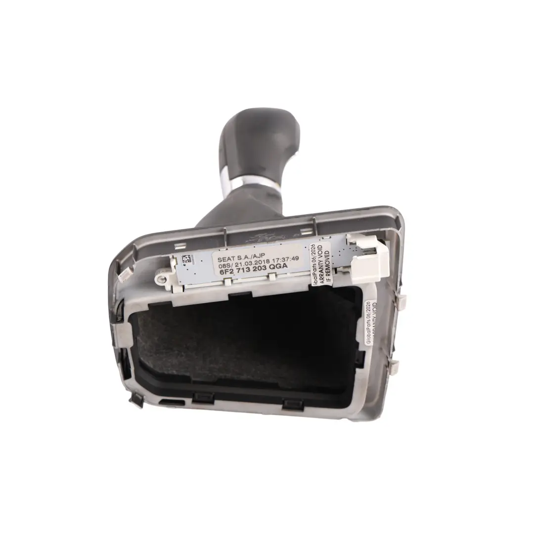 Seat Ibiza Mk5 Automatic Transmission Gear Selector Knob Lever Cover - SKU RHD-6F2713203 - Part number 6F2713203