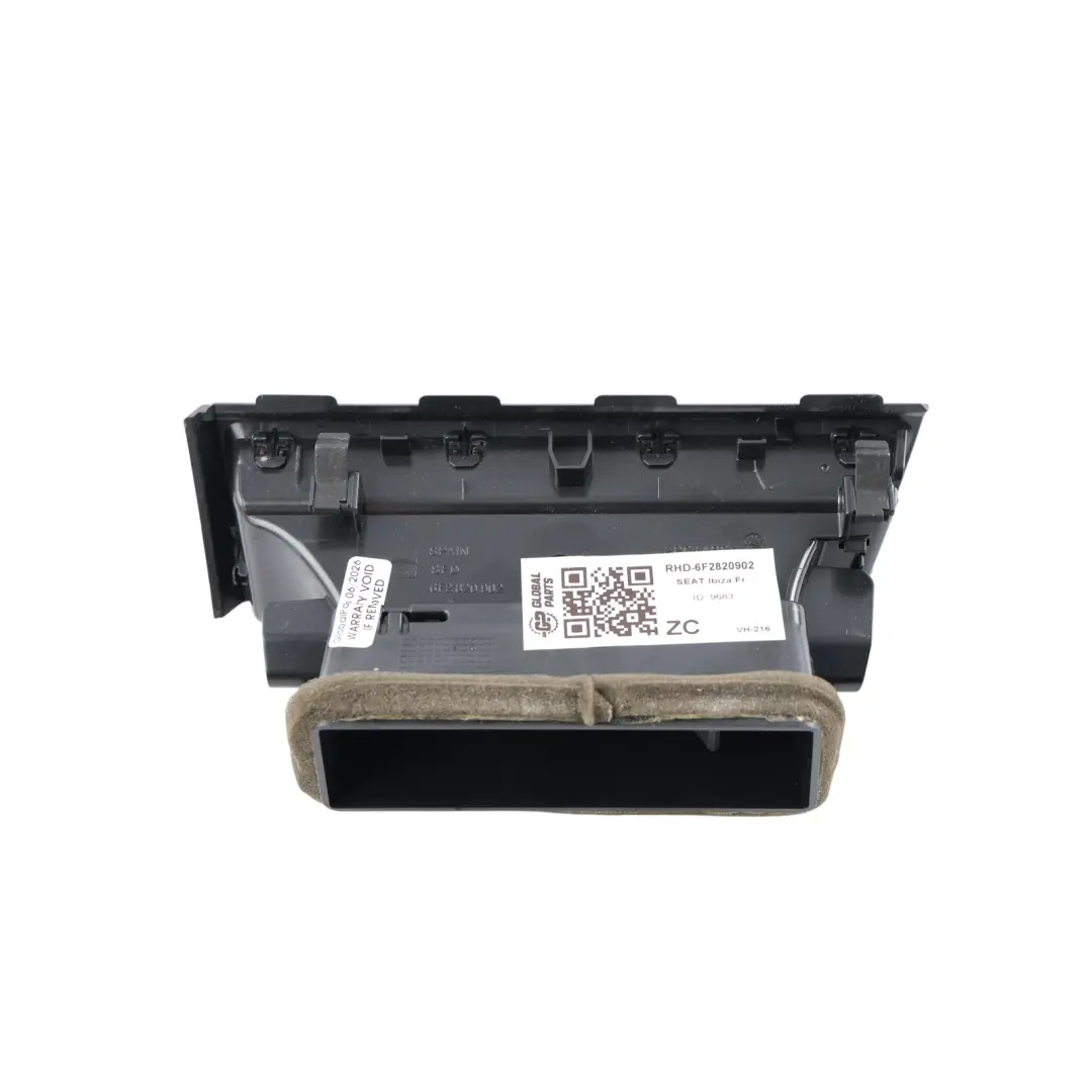 Mk5 Arona Dashboard Dash Air Vent Channel Left N/S to Seat Ibiza with Part number 6F2820902 Seat Ibiza Mk5 Arona Dashboard Dash Air Vent Channel Left N/S - SKU RHD-6F2820902 - Part number 6F2820902