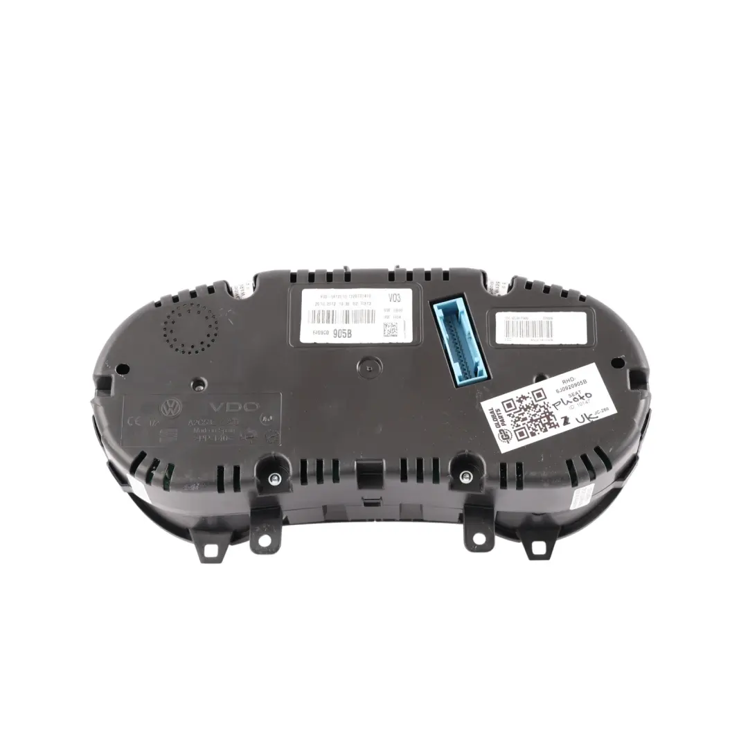 Mk4 Instrument Cluster Speedometer Clocks Petrol Automatic to Seat Ibiza with Part number 6J0920905B Seat Ibiza Mk4 Instrument Cluster Speedometer Clocks Petrol Automatic - SKU RHD-6J0920905B - Part number 6J0920905B