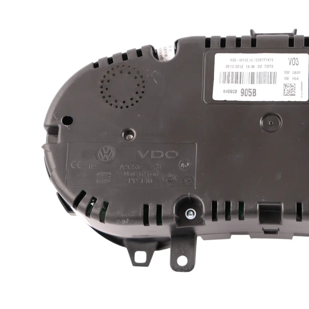 Seat Ibiza Mk4 Instrument Cluster Speedometer Clocks Petrol Automatic - SKU RHD-6J0920905B - Part number 6J0920905B