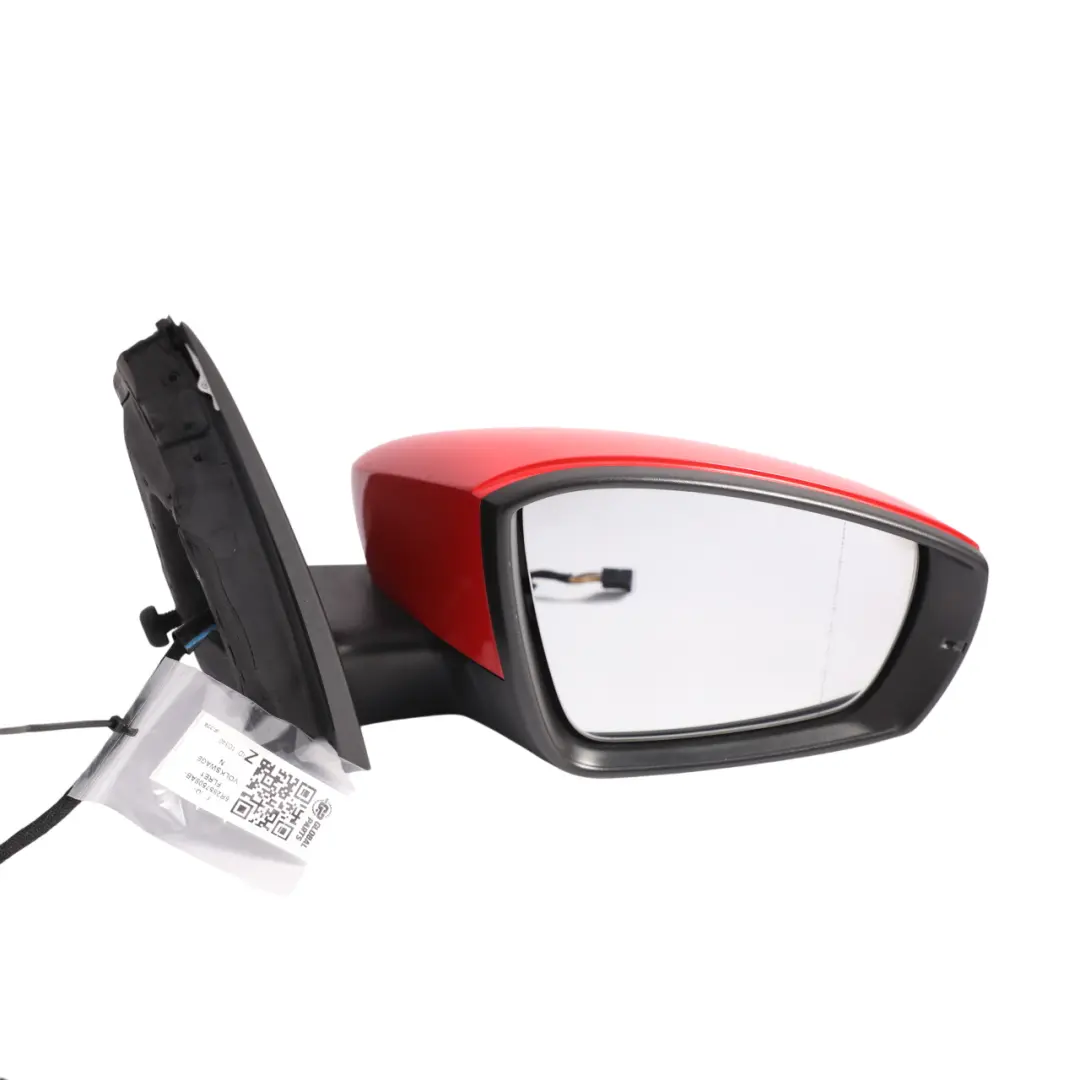 VW Polo 6R Door Wing Mirror Base Right O/S Electric Heated Flash Red - P3G - SKU RHD-6R2857508AB-FLRE1 - Part number 6R2857508AB