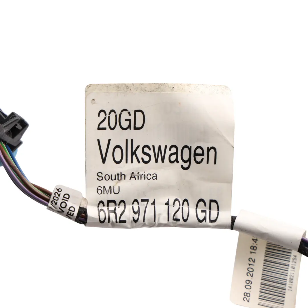 Volkswagen Polo Mk5 Front Door Wiring Loom Harness Cable Driver Side - SKU RHD-6R2971120GD - Part number 6R2971120GD