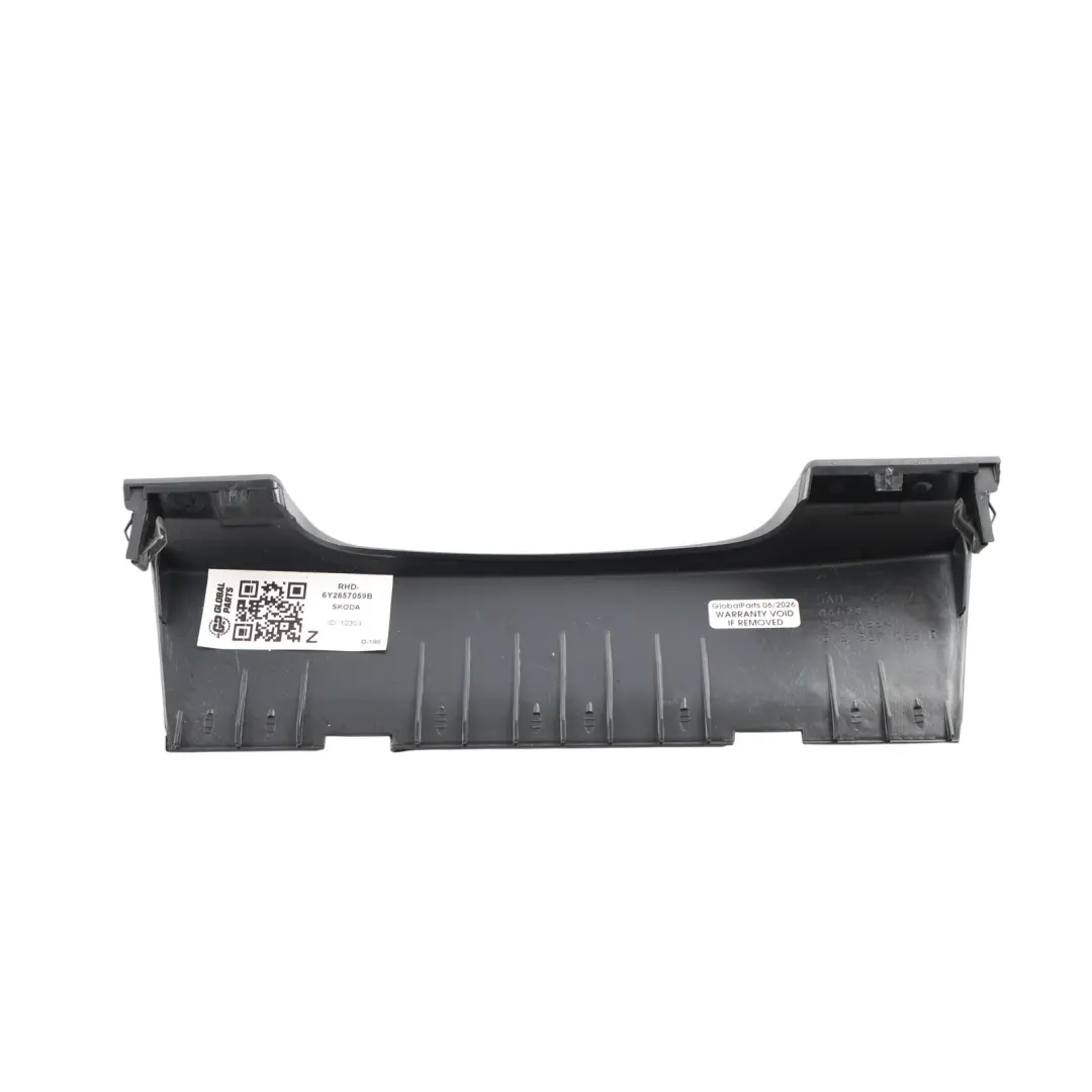Skoda Fabia Mk1 Dashboard Speedo Trim Cover Panel Black 1.9 TDI - SKU RHD-6Y2857059B - Part number 6Y2857059B