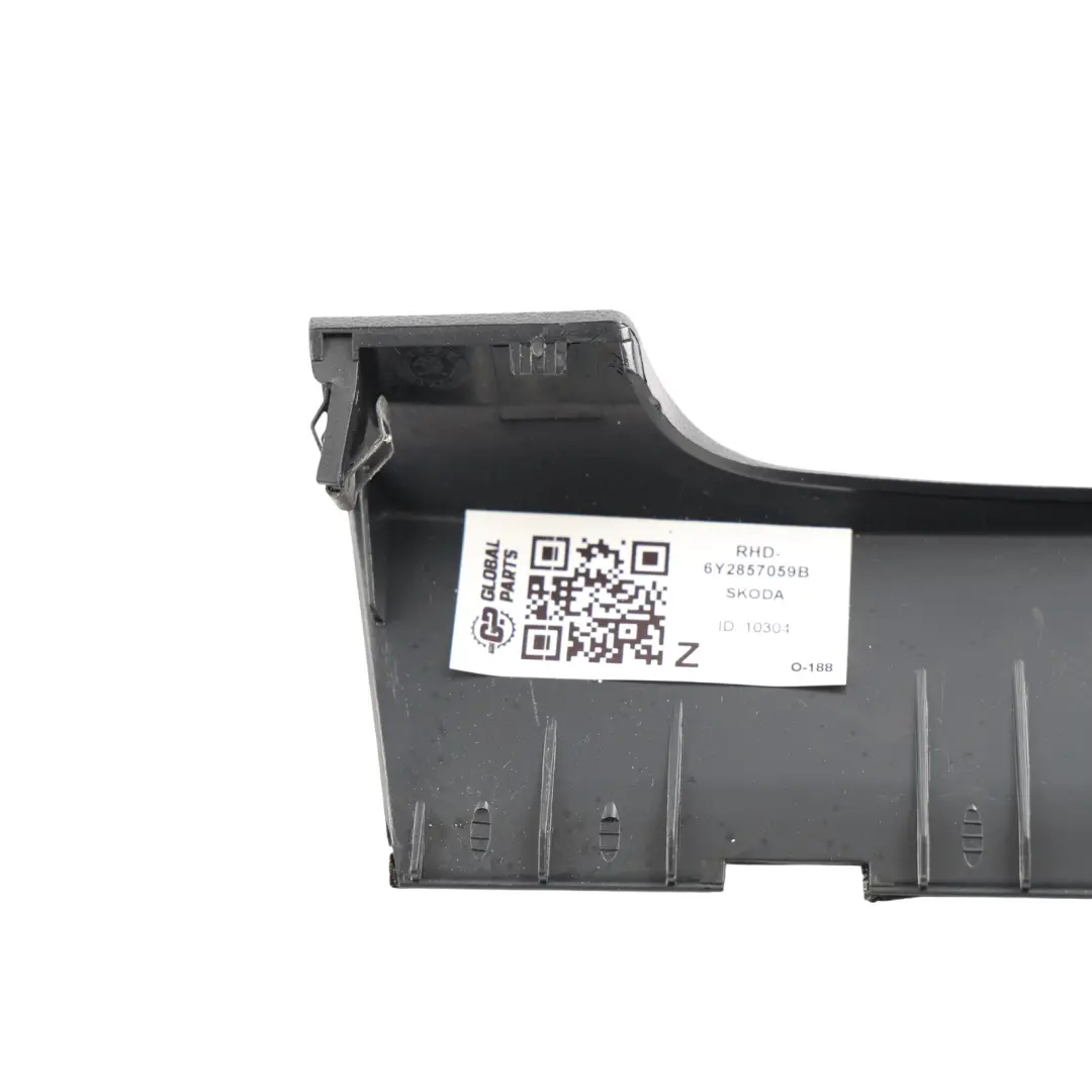 Mk1 Dashboard Speedo Trim Cover Panel Black 1.9 TDI to Skoda Fabia with Part number 6Y2857059B Skoda Fabia Mk1 Dashboard Speedo Trim Cover Panel Black 1.9 TDI - SKU RHD-6Y2857059B - Part number 6Y2857059B
