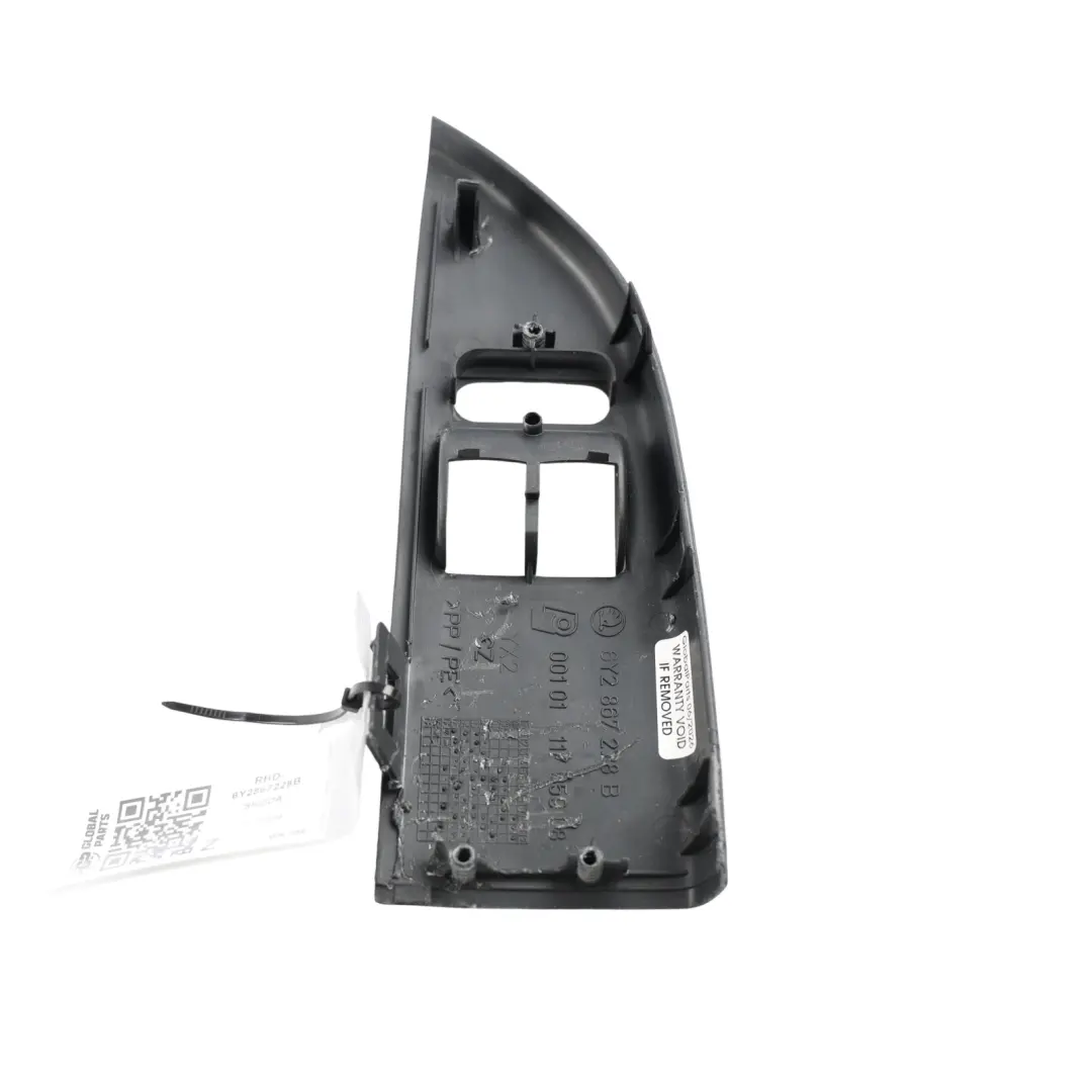 Window Control Switch Cover Trim Driver Side Right O/S to Skoda Fabia with Part number 6Y2867228B Skoda Fabia Window Control Switch Cover Trim Driver Side Right O/S - SKU RHD-6Y2867228B - Part number 6Y2867228B