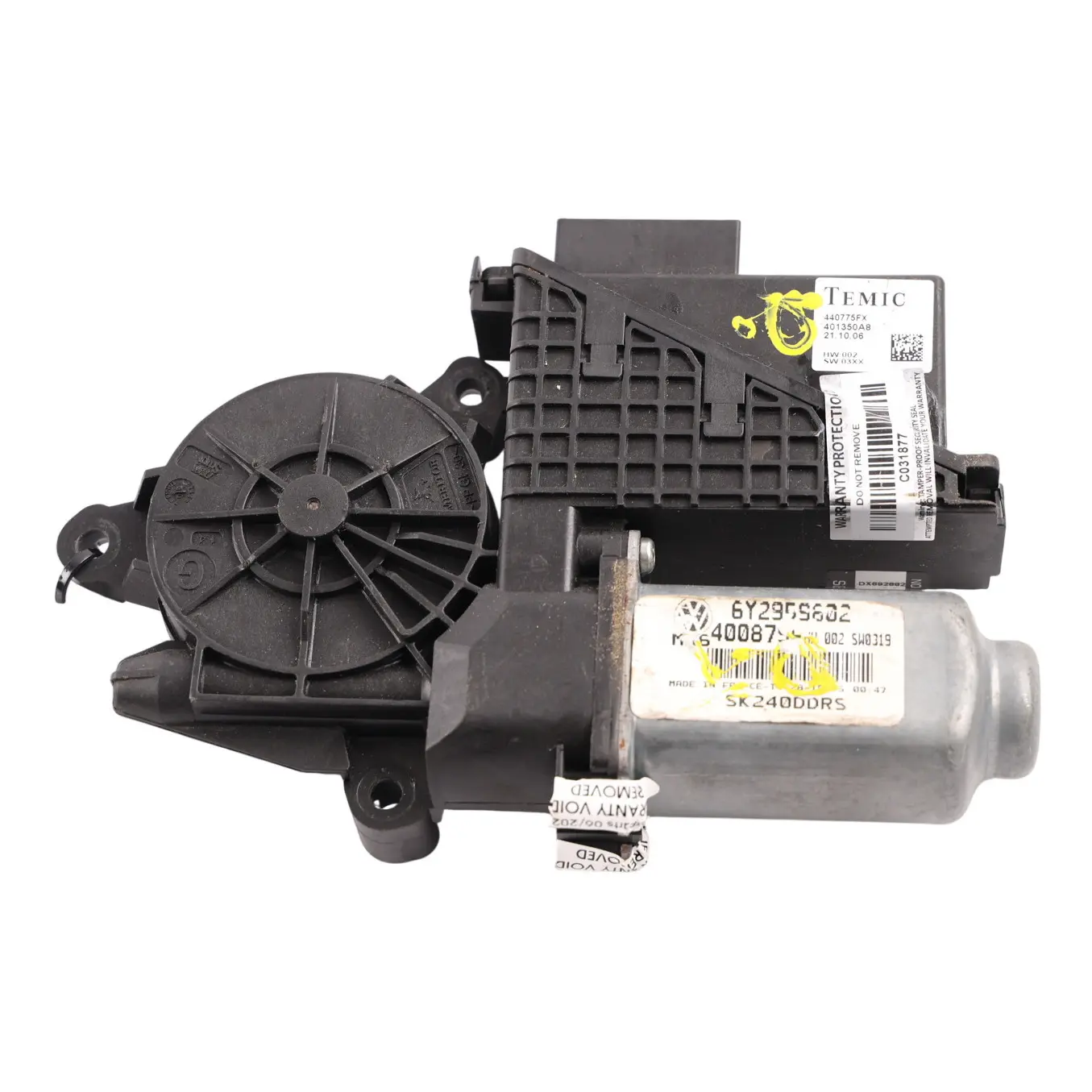 Skoda Fabia Rs 6Y Front Door Window Regulator Motor Driver Side 6Y2959802