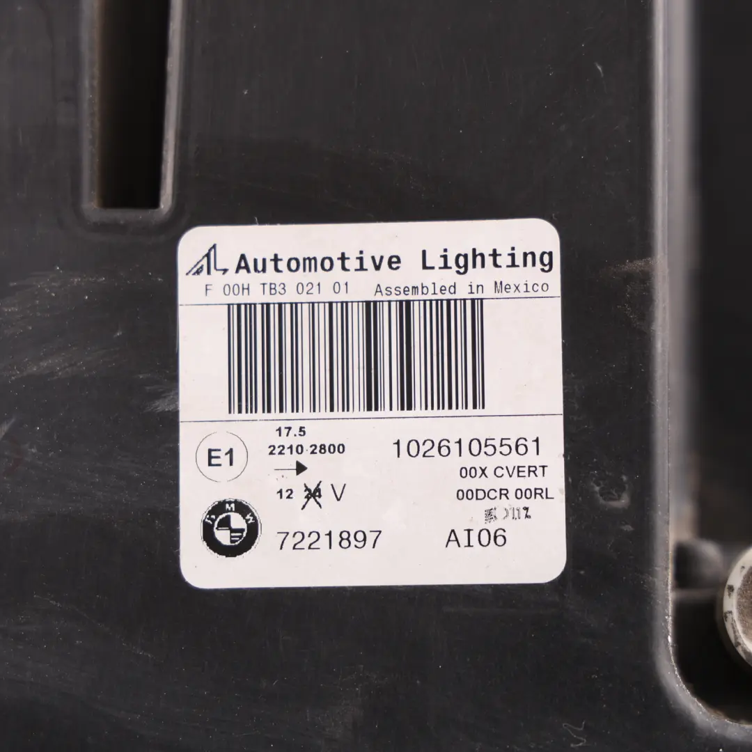 Headlight Headlamp AHL Xenon Lamp Front Left N/S 7221897 to BMW X5 E70 LCI with Part number 7240793 BMW X5 E70 LCI Headlight Headlamp AHL Xenon Lamp Front Left N/S 7221897 - SKU RHD-7240793-1 - Part number 7240793