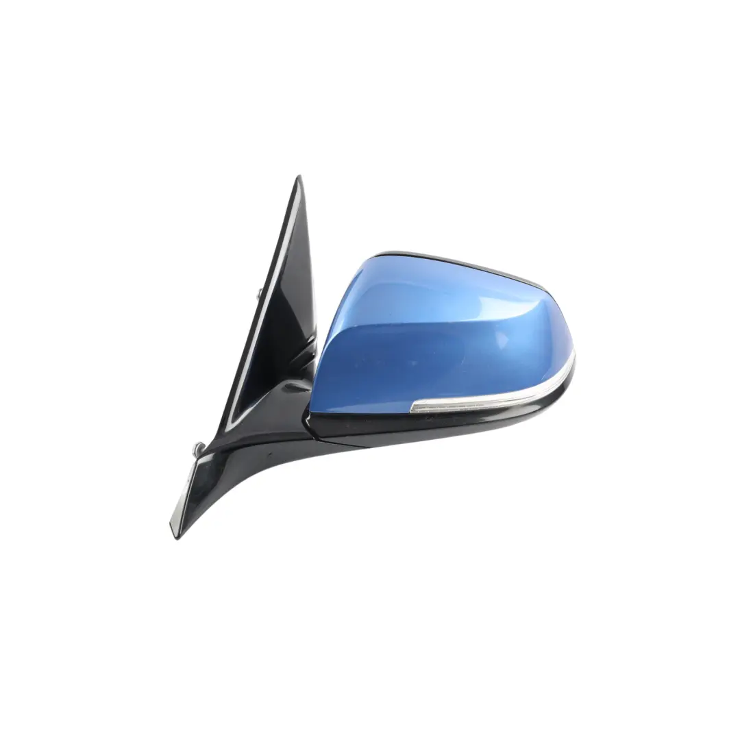 BMW F20 Wing Mirror Heated Left N/S High Gloss Estoril Blau Blue - B45 - SKU RHD-7242779-EB1 - Part number 7242779