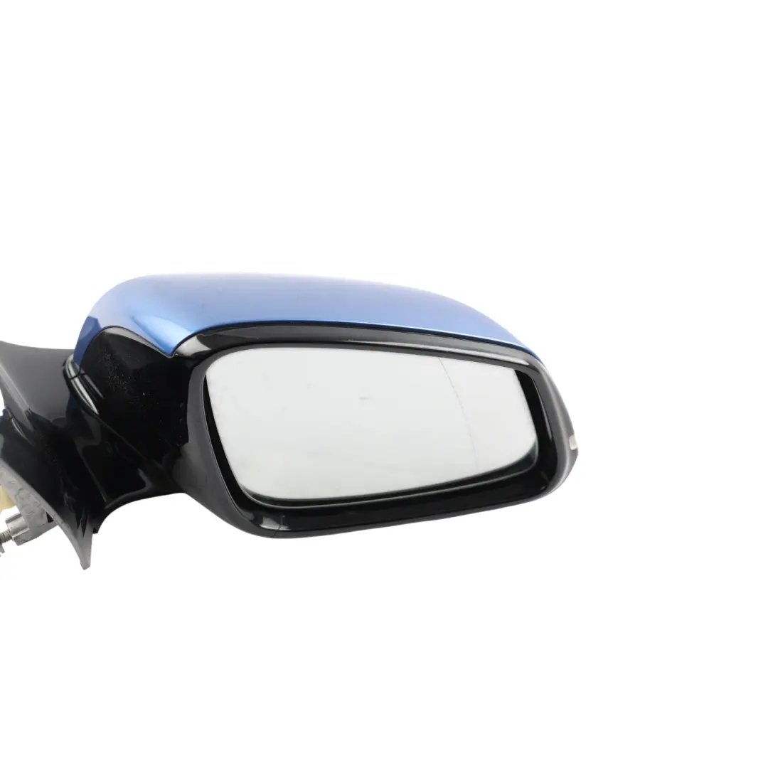 BMW F20 Wing Mirror Door Right O/S Heated High Gloss 6 Pins Estoril Blue - B45 - SKU RHD-7242780-EB - Part number 7242780