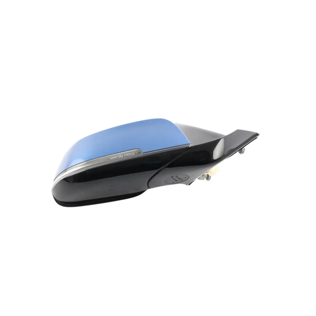 BMW F20 Wing Mirror Door Right O/S Heated High Gloss 6 Pins Estoril Blue - B45 - SKU RHD-7242780-EB - Part number 7242780
