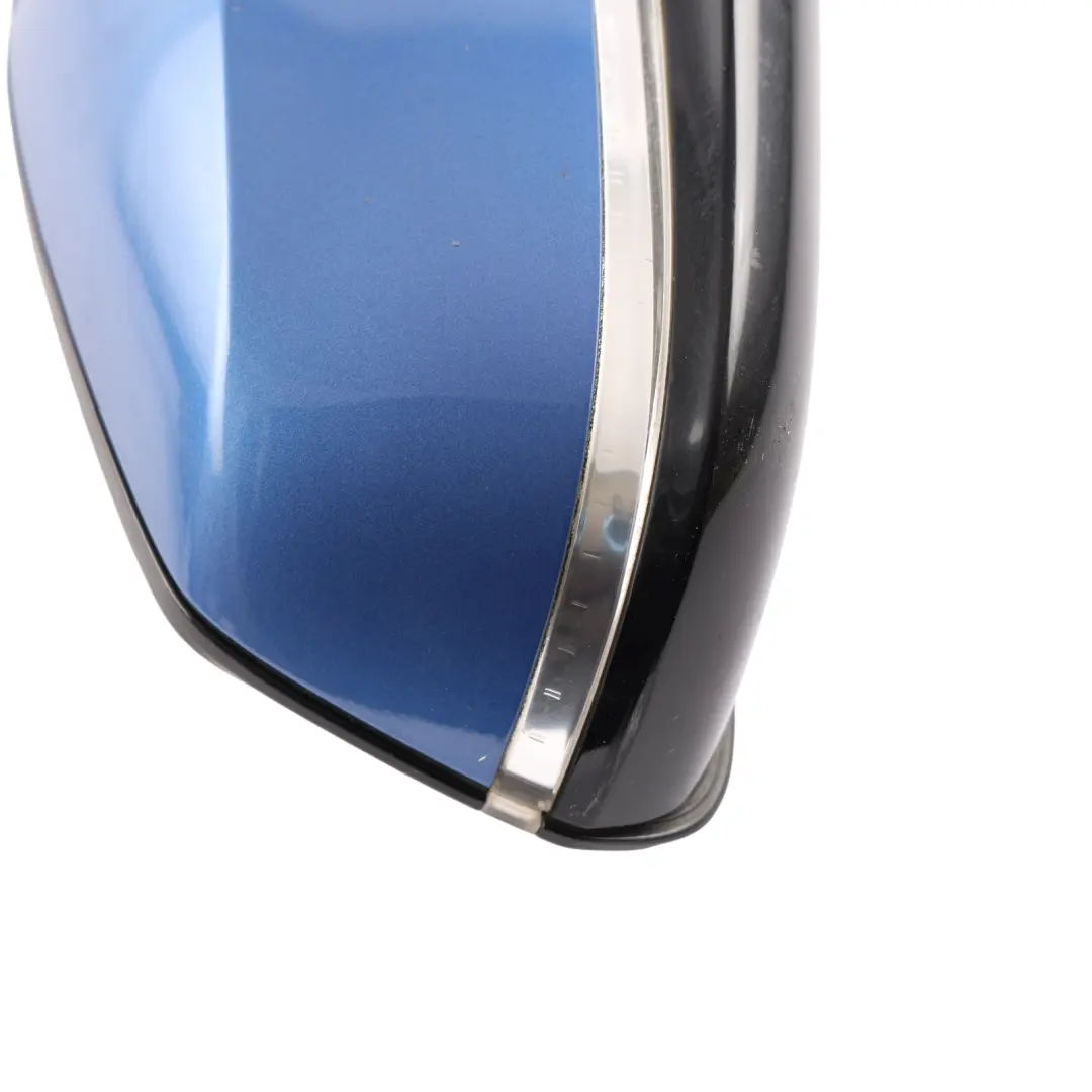 BMW F20 Wing Mirror Door Right O/S Heated High Gloss 6 Pins Estoril Blue - B45 - SKU RHD-7242780-EB - Part number 7242780