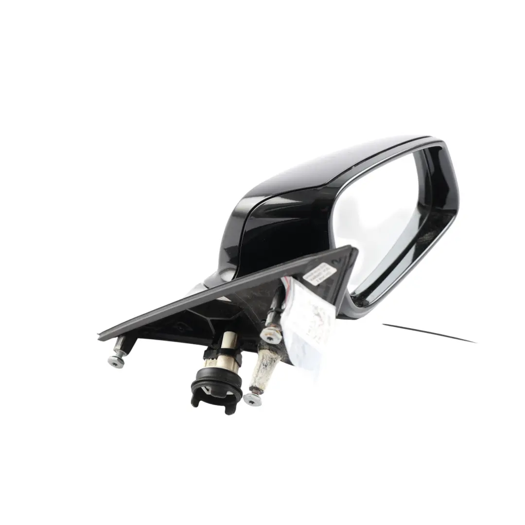 BMW F10 F11 Wing Mirror Heated Right O/S High Gloss 5 Pins Schwarz 2 Black - 668 - SKU RHD-7268250-SCH1 - Part number 7268250