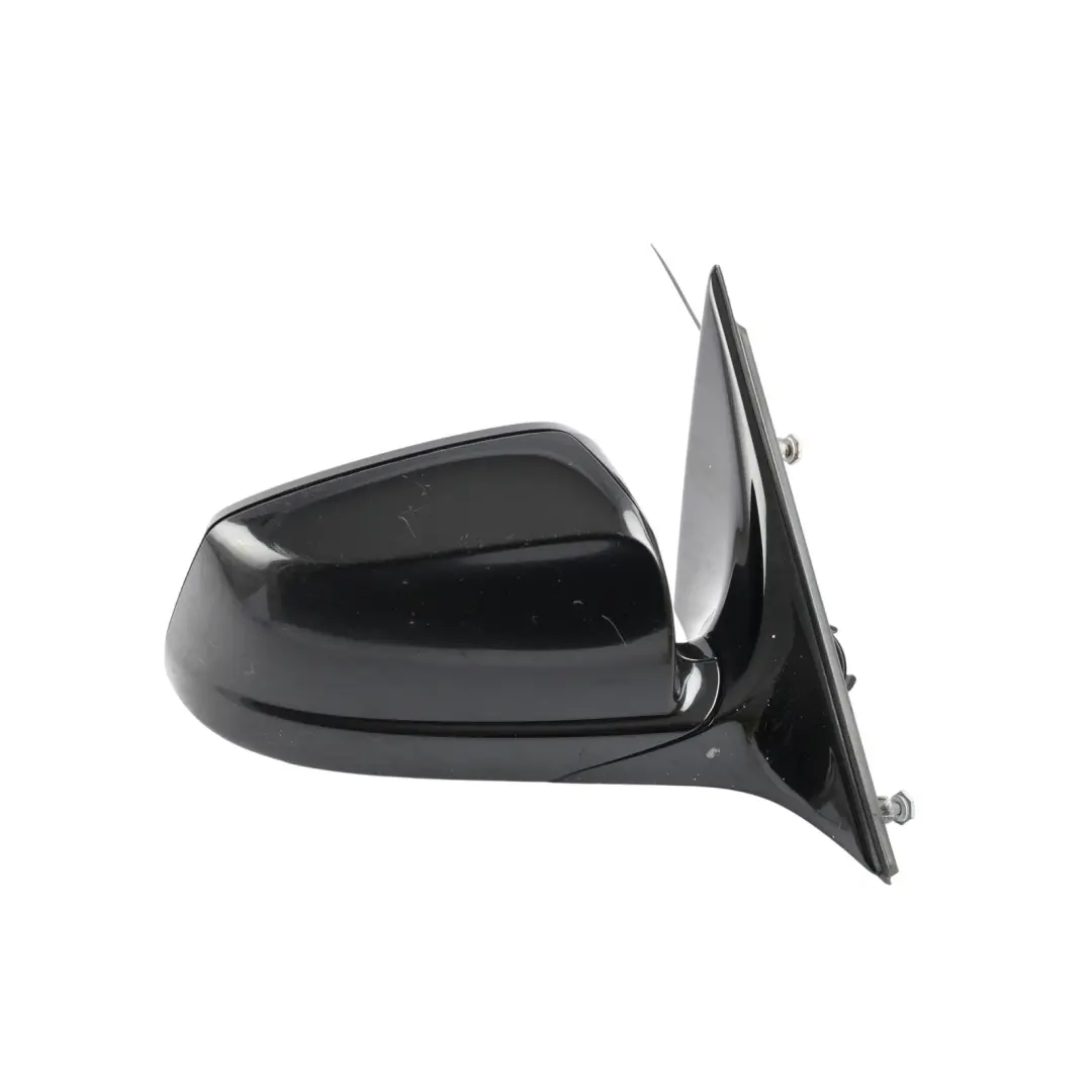 BMW F10 F11 Wing Mirror Heated Right O/S High Gloss 5 Pins Schwarz 2 Black - 668 - SKU RHD-7268250-SCH1 - Part number 7268250