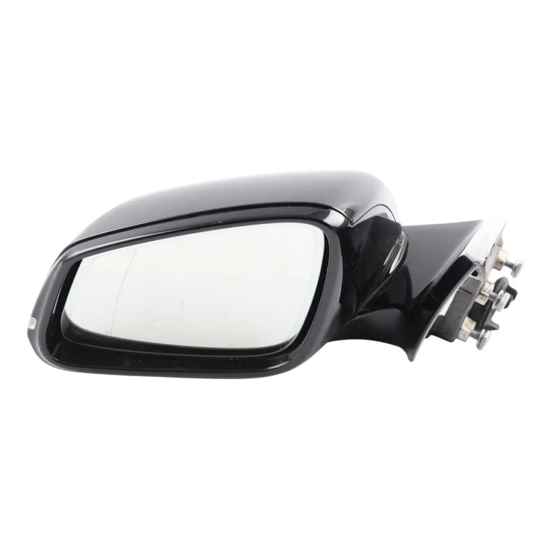 BMW F32 F33 F36 Wing Mirror High Gloss Auto Dip Heated Left N/S Black - SKU RHD-7285245-5 - Part number 7285245