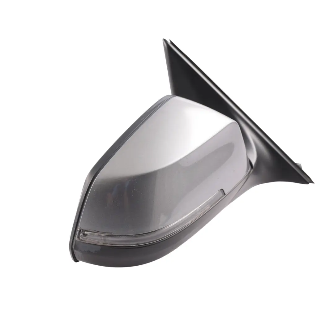 BMW F01 LCI Door Wing Mirror Heated Auto Dip Right O/S Spacegrau Metallic - A52 - SKU RHD-7308456-SCG - Part number 7308456