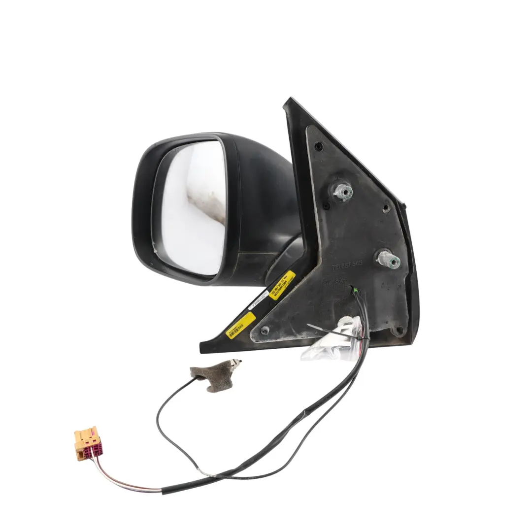 Side View Wing Mirror Left N/S Black to Volkswagen Transporter T5 with Part number 7E2857507CP Volkswagen Transporter T5 Side View Wing Mirror Left N/S Black - SKU RHD-7E2857507CP - Part number 7E2857507CP