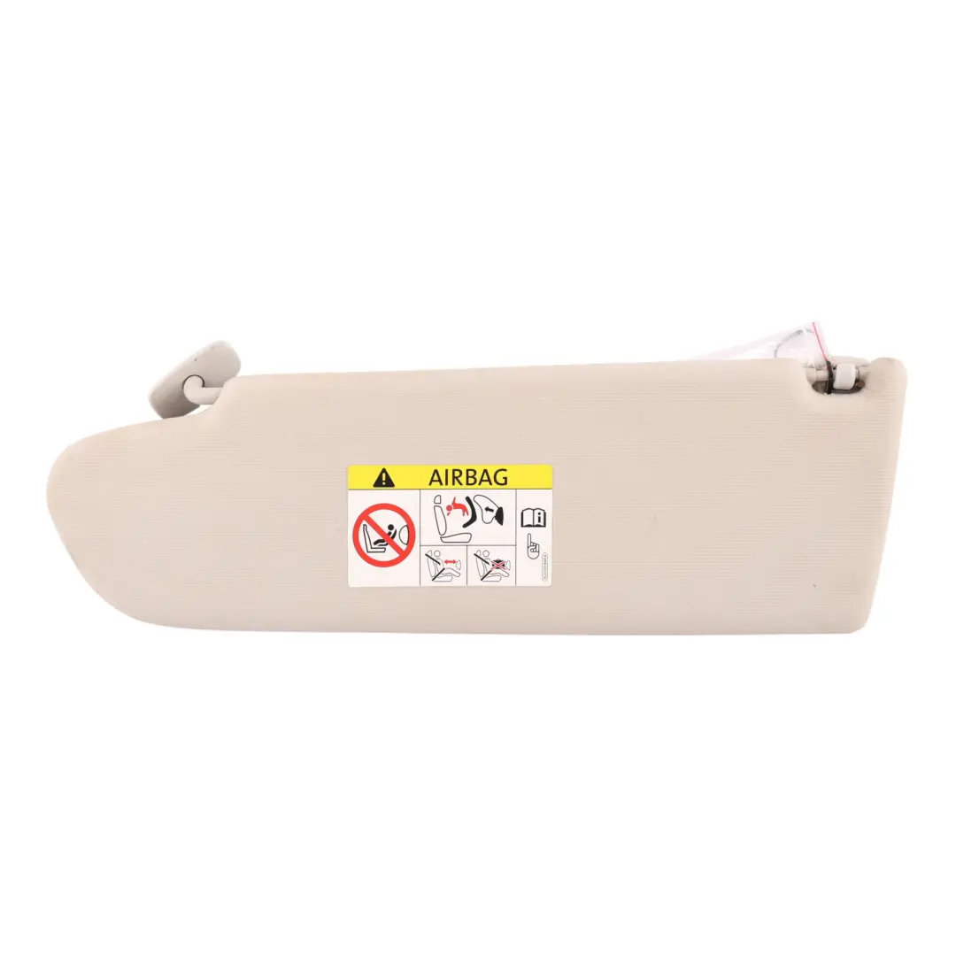 Front Sun Visor Cover Panel Driver Side Pearl Grey to VW Transporter T6 with Part number 7E5857552B VW Transporter T6 Front Sun Visor Cover Panel Driver Side Pearl Grey - SKU RHD-7E5857552B-1 - Part number 7E5857552B