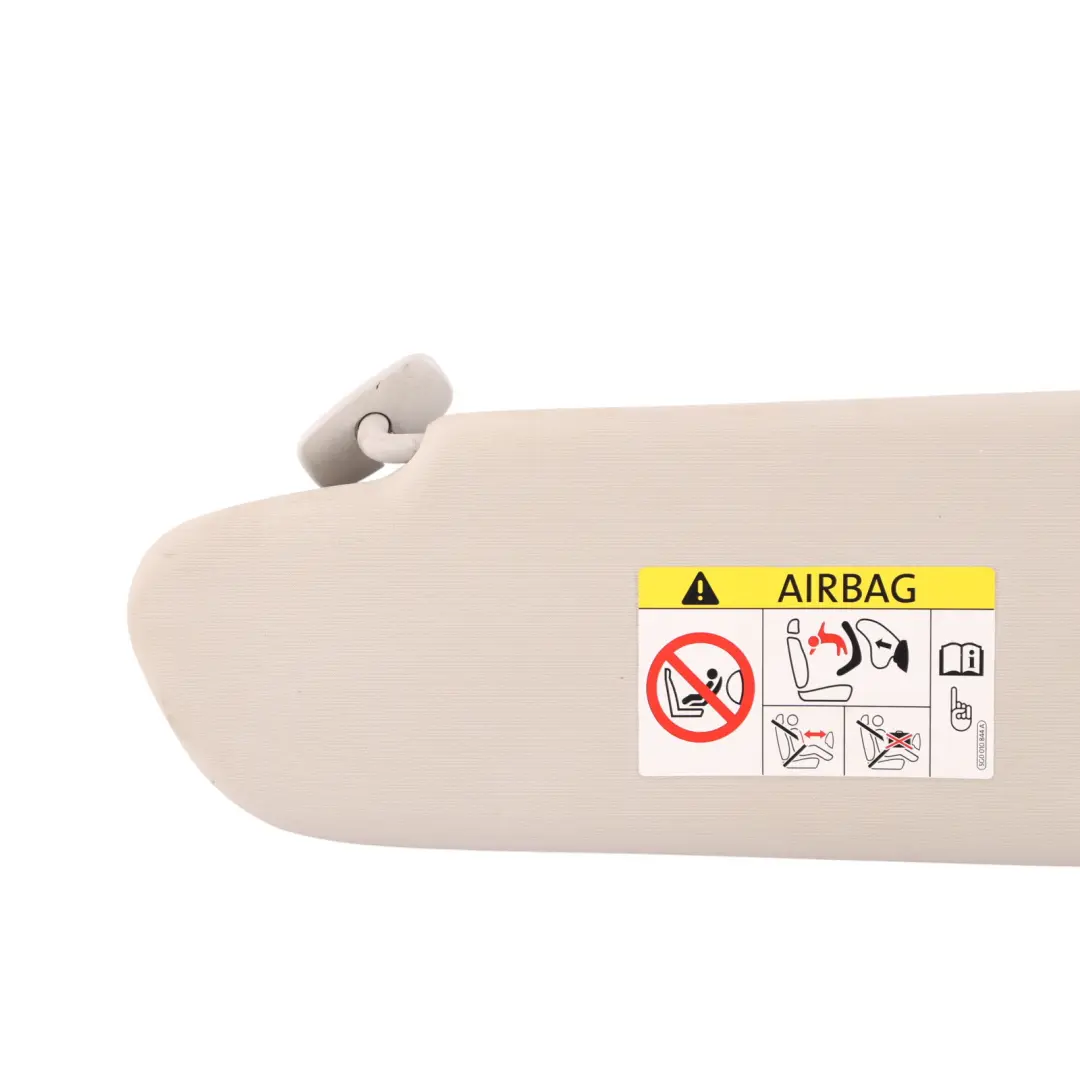 Front Sun Visor Cover Panel Driver Side Pearl Grey to VW Transporter T6 with Part number 7E5857552B VW Transporter T6 Front Sun Visor Cover Panel Driver Side Pearl Grey - SKU RHD-7E5857552B-1 - Part number 7E5857552B