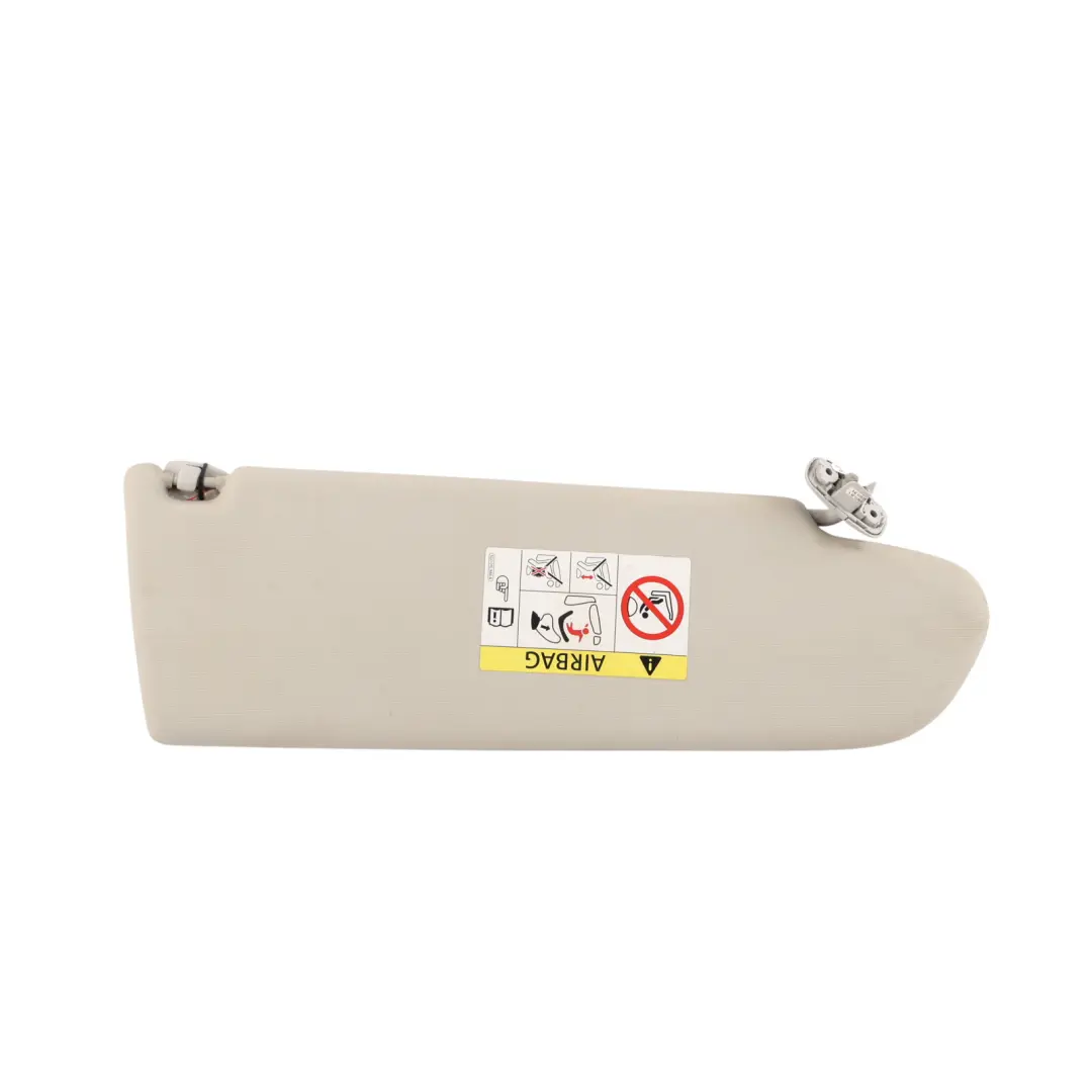 VW Transporter T6 Front Sun Visor Cover Panel Driver Side Pearl Grey - SKU RHD-7E5857552B-1 - Part number 7E5857552B