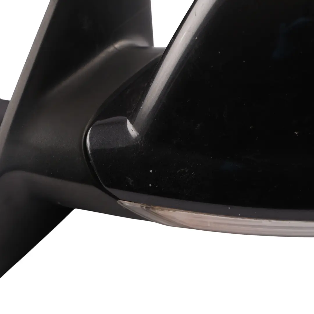 VW Touareg 7L Wing Mirror Heated Power Fold Right O/S Black Magic Pearl - C9Z - SKU RHD-7L6857507GF-BLM1 - Part number 7L6857507GF