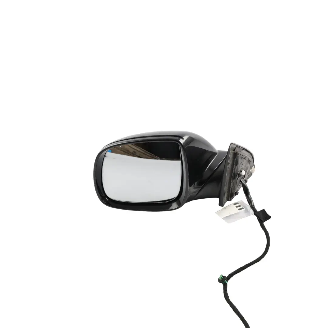 VW Touareg 7L Wing Mirror Heated Power Fold Right O/S Black Magic Pearl - C9Z - SKU RHD-7L6857507GF-BLM1 - Part number 7L6857507GF