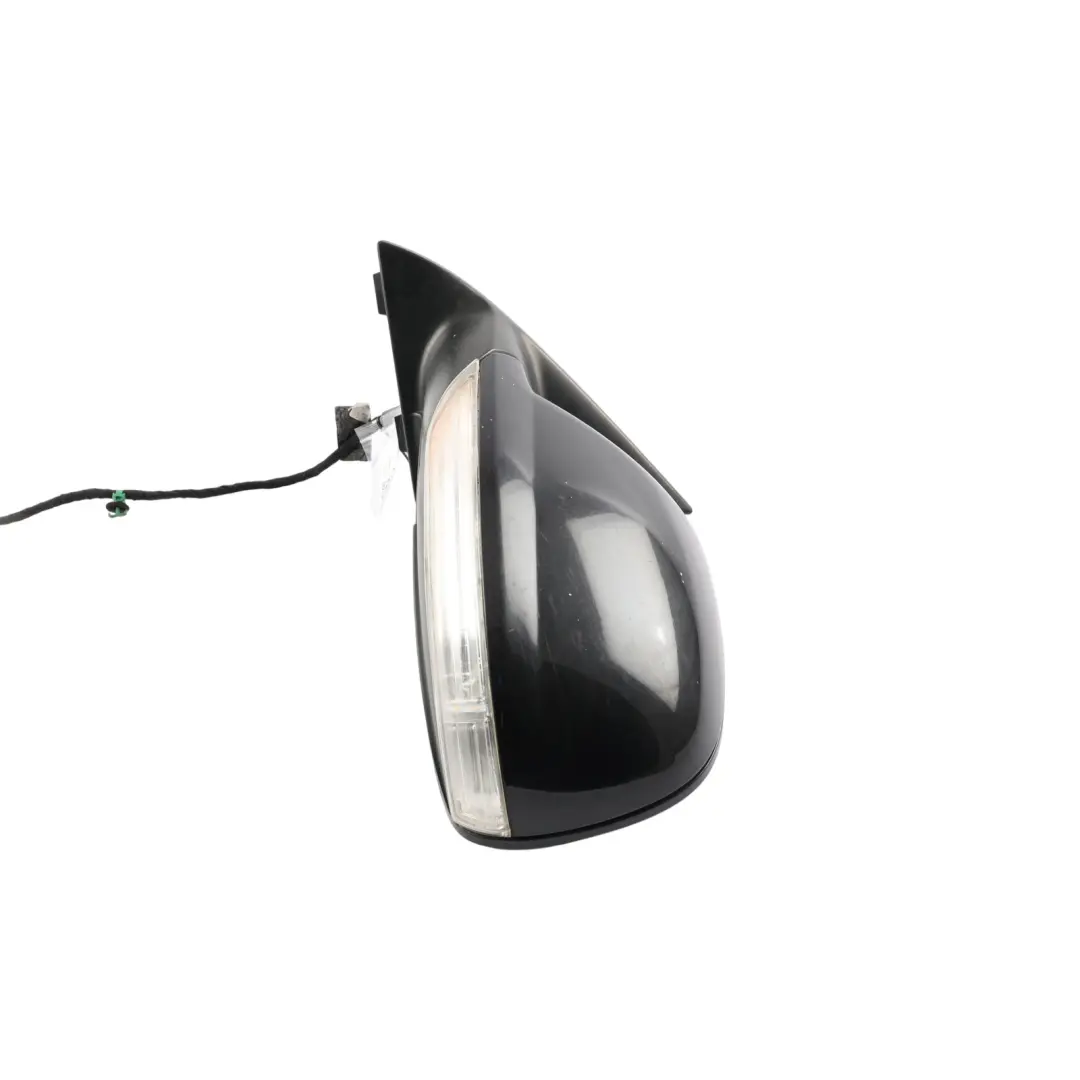 VW Touareg 7L Wing Mirror Heated Power Fold Right O/S Black Magic Pearl - C9Z - SKU RHD-7L6857507GF-BLM1 - Part number 7L6857507GF