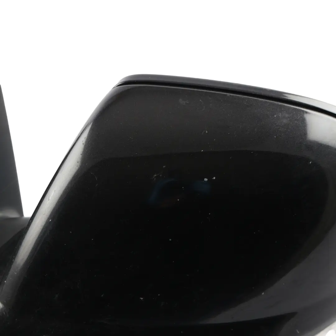 VW Touareg 7L Wing Mirror Heated Power Fold Right O/S Black Magic Pearl - C9Z - SKU RHD-7L6857507GF-BLM1 - Part number 7L6857507GF