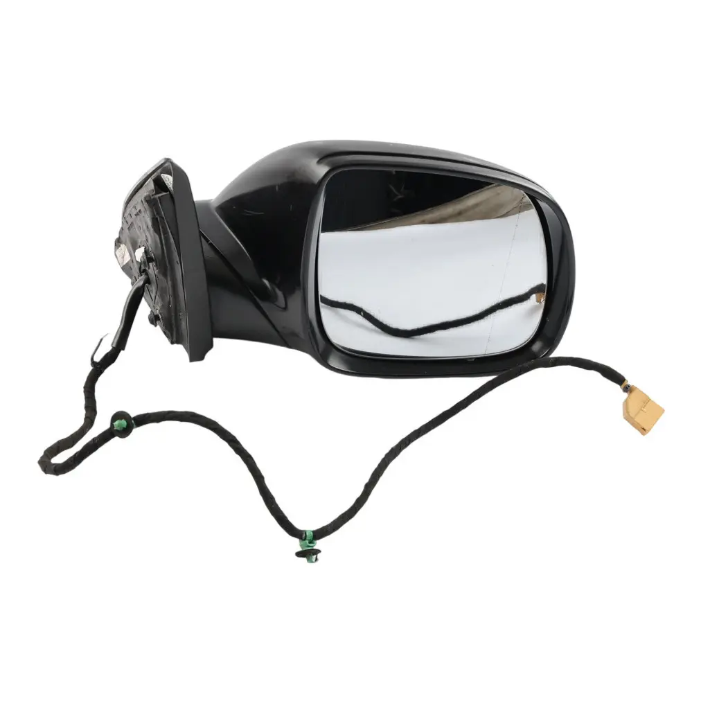 VW Touareg 7L Wing Mirror Heated Power Fold Left N/S Black Magic Pearl - C9Z