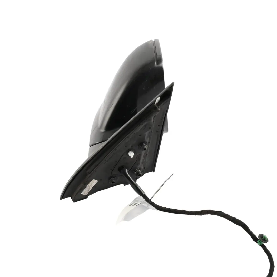 VW Touareg 7L Wing Mirror Heated Power Fold Left N/S Black Magic Pearl - C9Z - SKU RHD-7L6857508GQ-BLM1 - Part number 7L6857508GQ