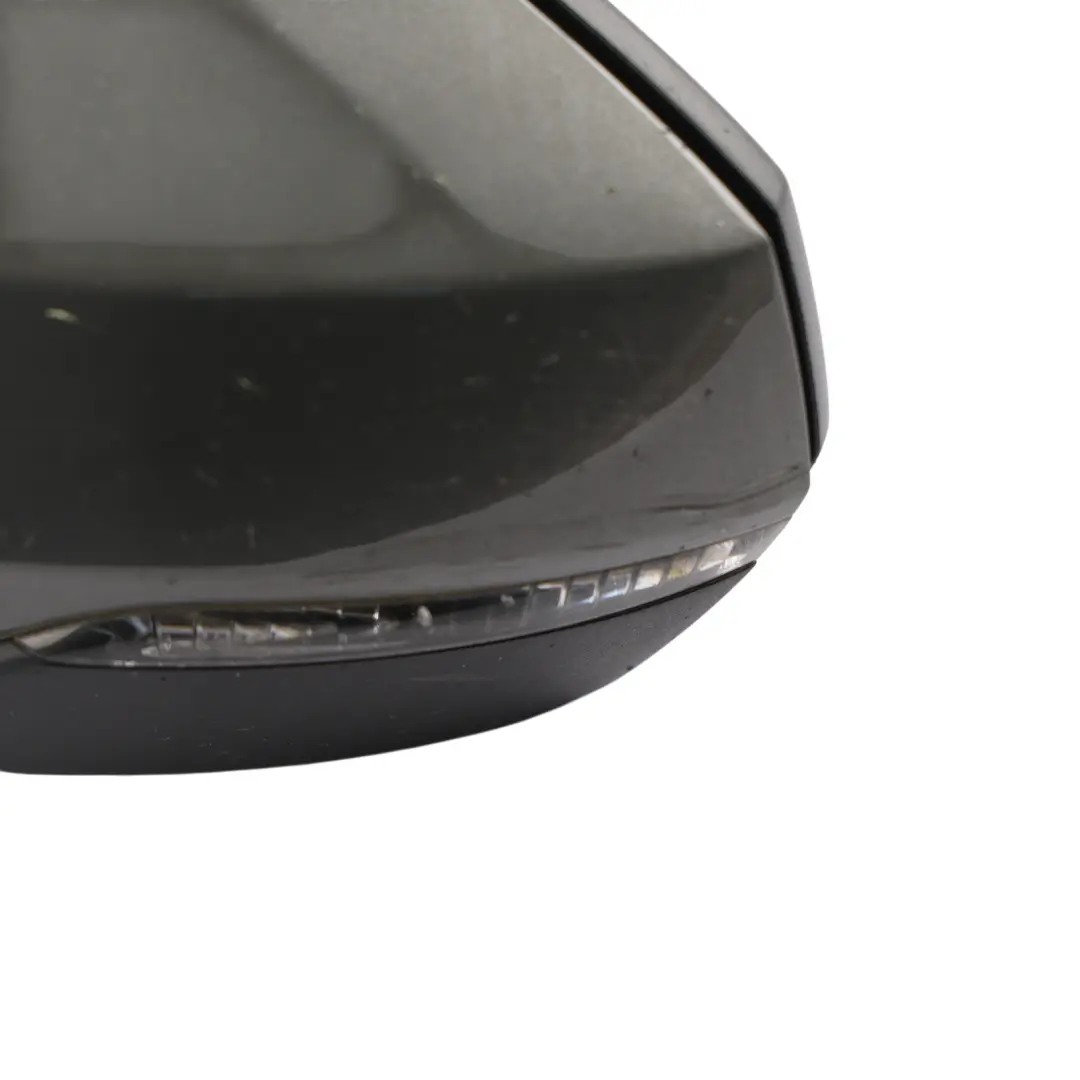 Audi A1 GB Door Wing Mirror Electric Front Left N/S Chronos Grey-X7G - SKU RHD-82C857409B-CHG - Part number 82C857409B