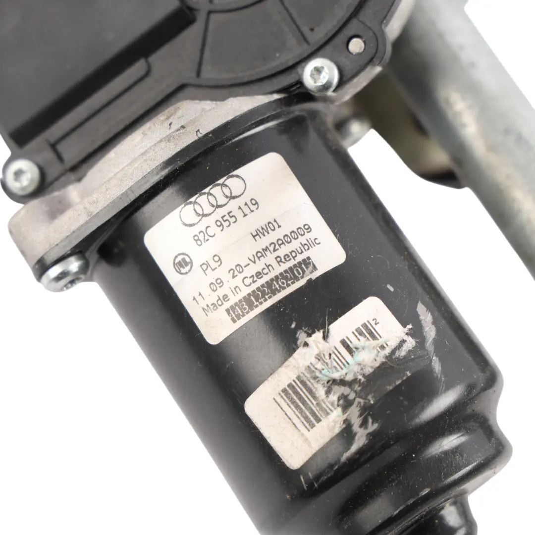 Audi A1 GB Front Window Windscreen Wiper Mechanism Linkage Motor Unit - SKU RHD-82C955119 - Part number 82C955119
