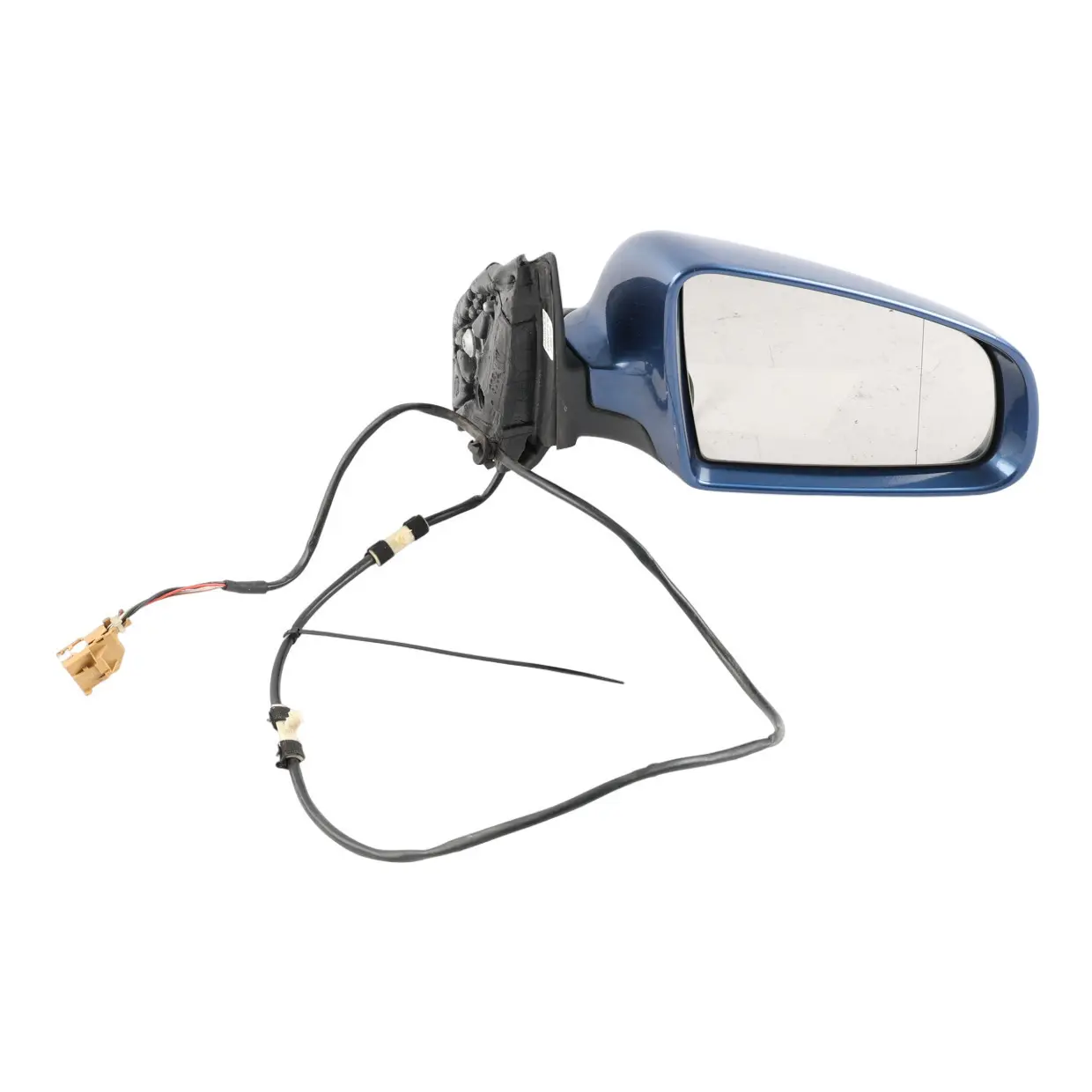 Audi A4 B7 Door Wing Mirror Right O/S Mauritiusblau Blue Pearl Effect - Z5C