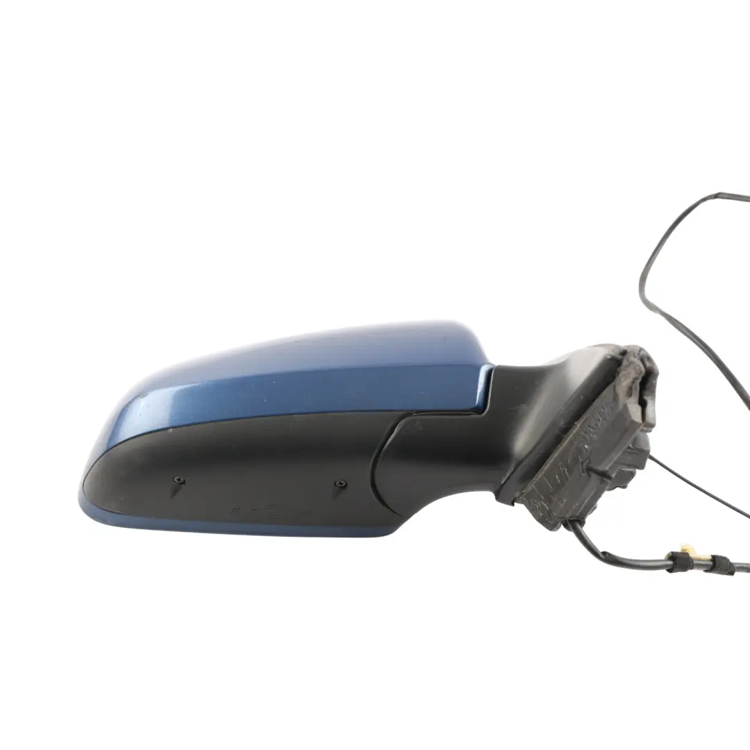 Audi A4 B7 Door Wing Mirror Right O/S Mauritiusblau Blue Pearl Effect - Z5C - SKU RHD-8E2858532AA-MAU - Part number 8E2858532AA