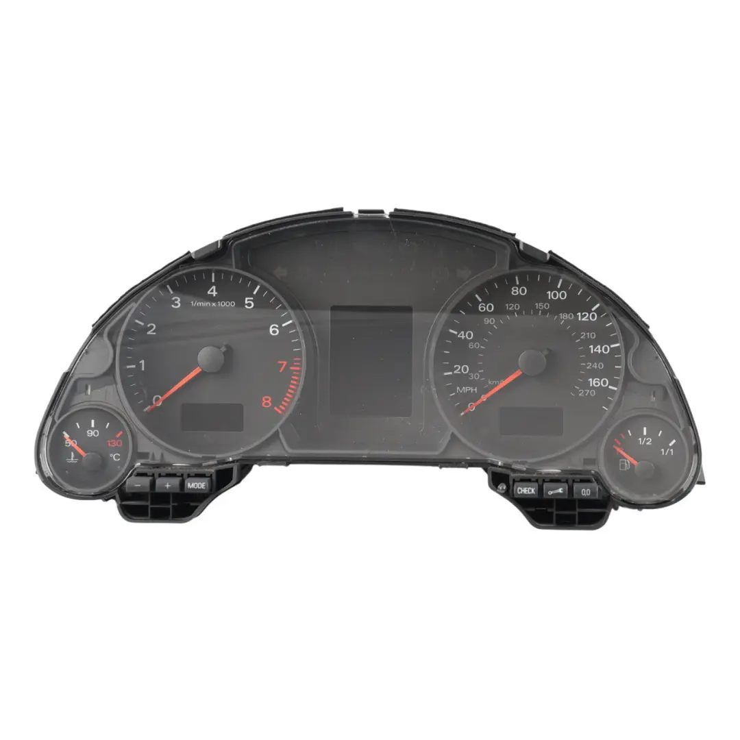 Instrument Cluster Speedometer Clocks Petrol Manual to Audi A4 B7 with Part number 8H0920981E Audi A4 B7 Instrument Cluster Speedometer Clocks Petrol Manual - SKU RHD-8H0920981E - Part number 8H0920981E