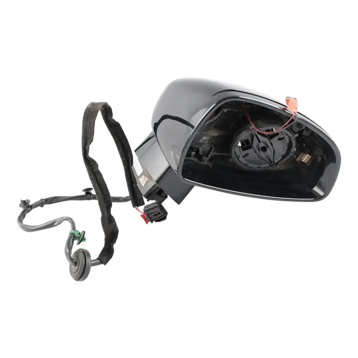 Audi TT 8J Door Wing Mirror Assembly Right O/S Phantom Black - Z9Y