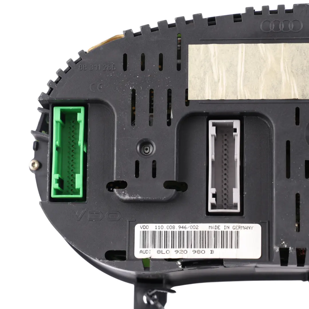 Audi A3 8L Instrument Cluster Speedometer Speedo Clocks Petrol Manual - SKU RHD-8L0920980B - Part number 8L0920980B