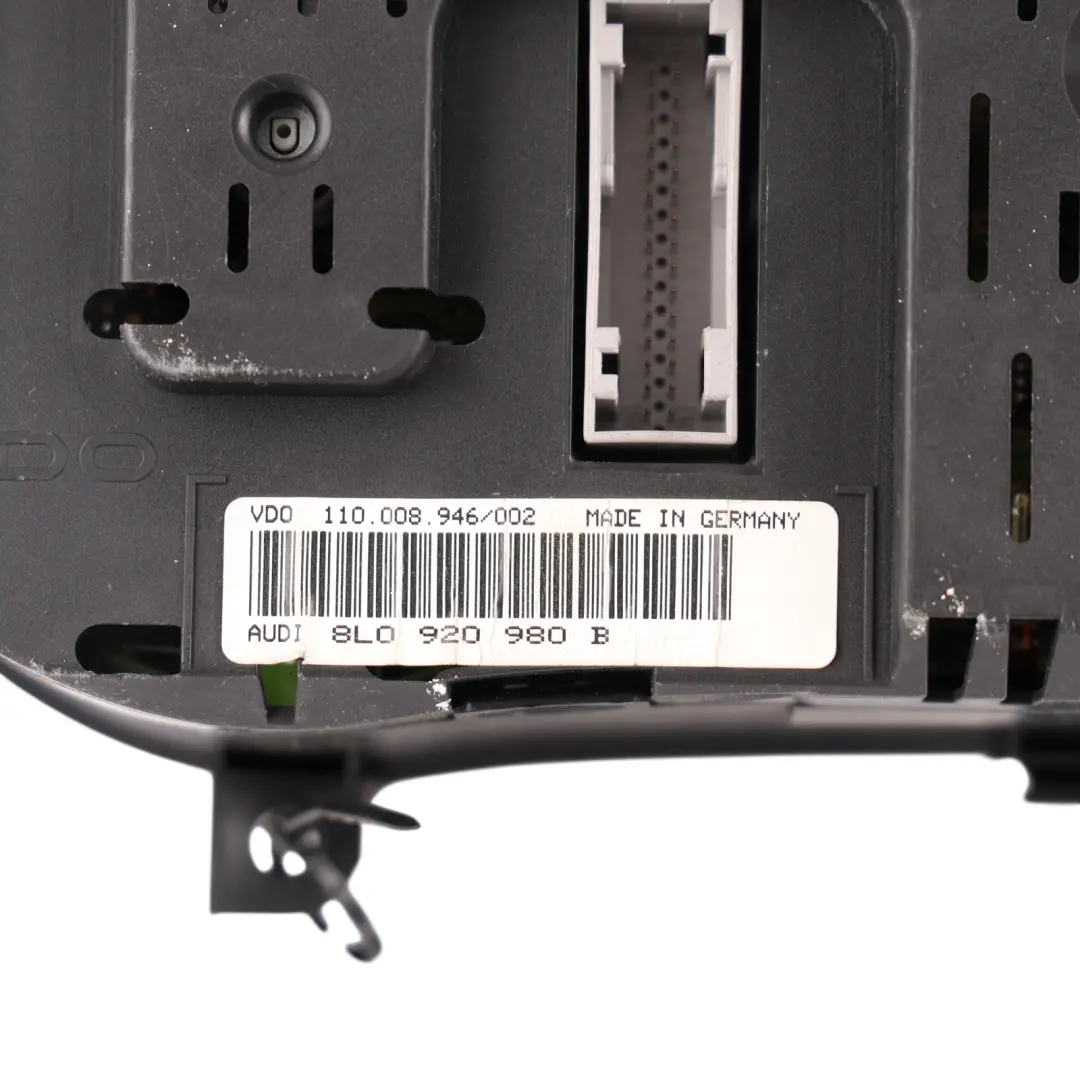 Audi A3 8L Instrument Cluster Speedometer Speedo Clocks Petrol Manual - SKU RHD-8L0920980B - Part number 8L0920980B