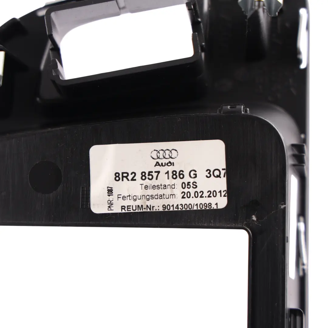 Audi Q5 8R Front Dashboard Screen Display Surround Trim Panel Cover - SKU RHD-8R2857186G - Part number 8R2857186G