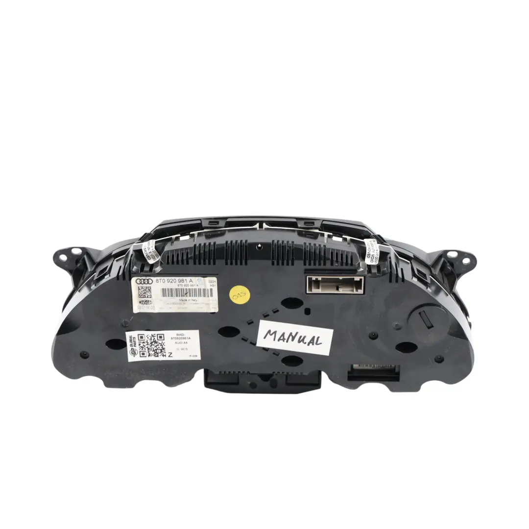 Audi A5 8T Instrument Cluster Speedometer Speedo Clocks Diesel Manual - SKU RHD-8T0920961A - Part number 8T0920961A