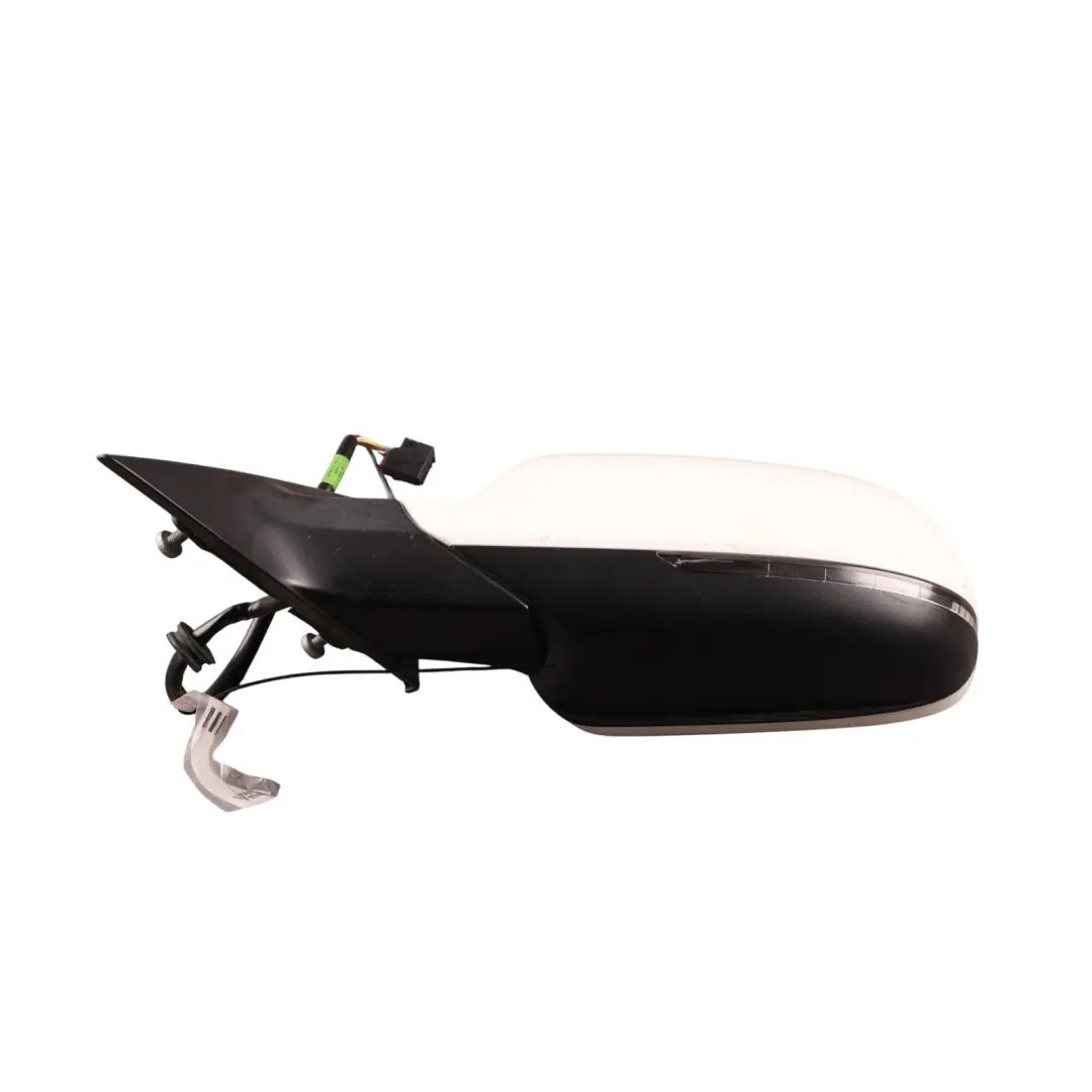 Audi A5 8T Front Mirror Wing Door Electric Left N/S Ibis White - Y9C - SKU RHD-8T2857409AF-IWH - Part number 8T2857409AF