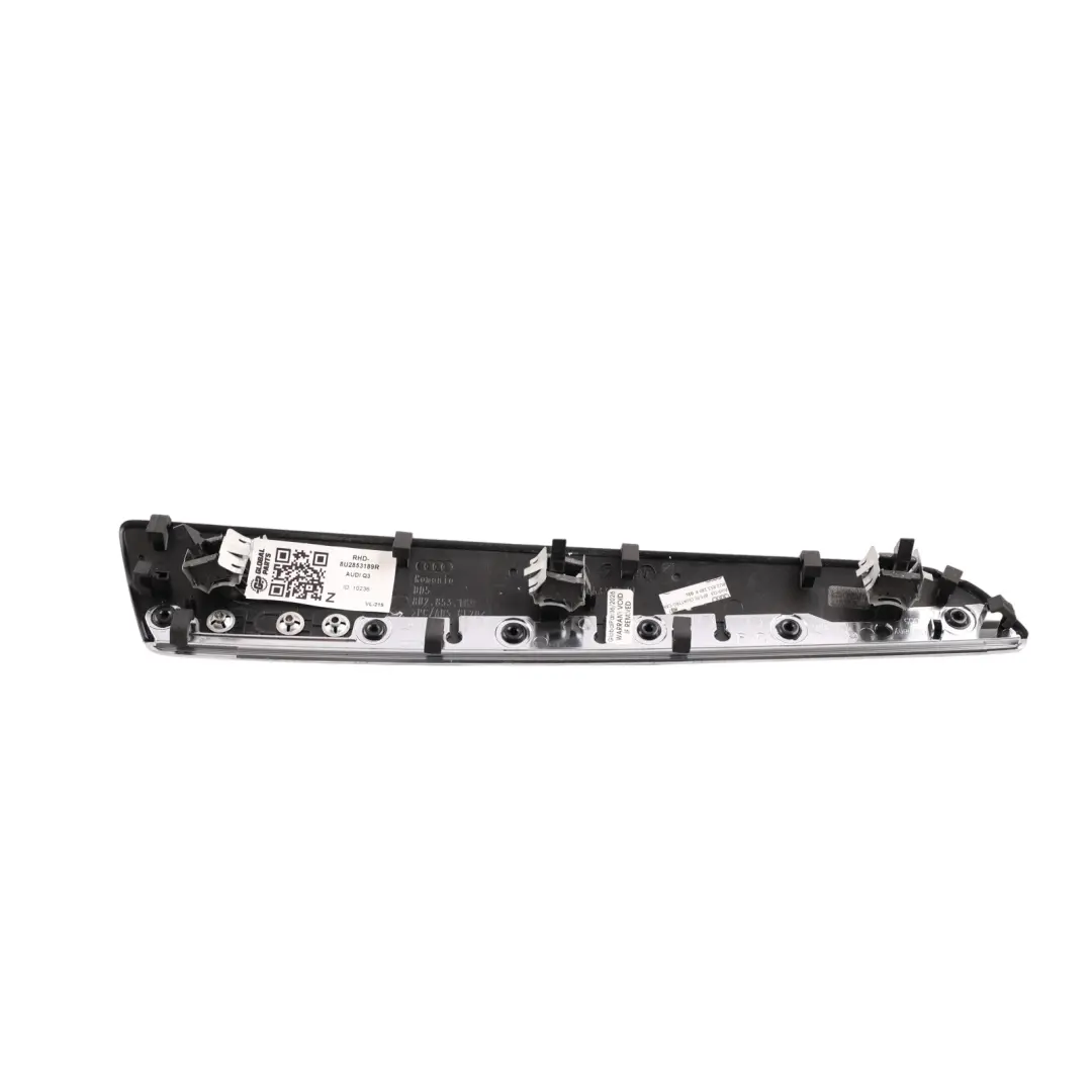 RSQ3 8U Dashboard Trim Panel Cover Quattro Badge Left N/S to Audi with Part number 8U2853189R Audi RSQ3 8U Dashboard Trim Panel Cover Quattro Badge Left N/S - SKU RHD-8U2853189R - Part number 8U2853189R