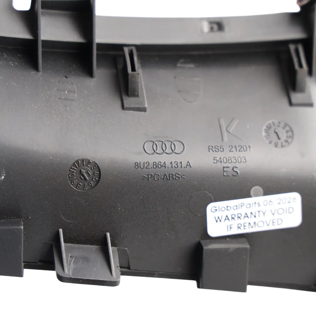 Audi RS Q3 8U Centre Console Storage Tray Gear Lever Cover - SKU RHD-8U2864131A - Part number 8U2864131A
